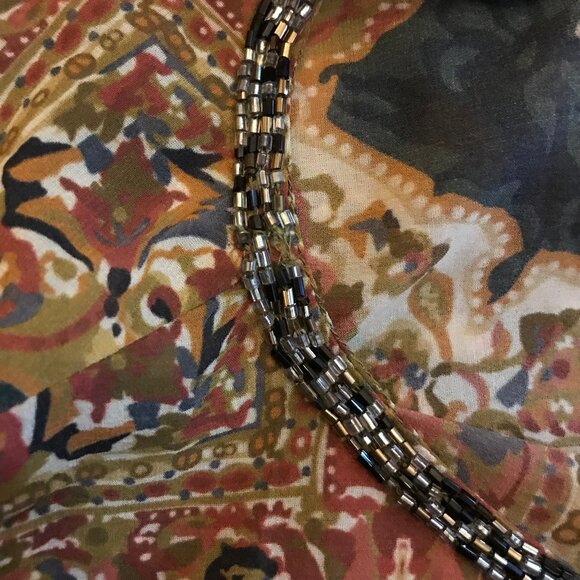 Calypso St Barth Beaded Dallion Tunic Top - Picture 7 of 8